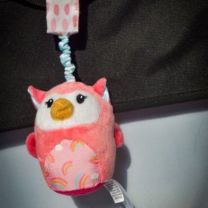 Spark Create Imagine Travel chime pink owl plush